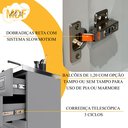 Ver mais imagens de Cozinha Modulada 3 Peças Torre Quente Balcão e Armário Aéreo 100% MDF Bari Cinza/Titanio Fosco