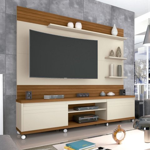Home Atena para TV 55 Polegadas Off White Freijó
