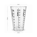 Ver imagem 3 de Copo Medidor e Dosador Graduado 580ml Plástico Transparente Plasvale Receitas