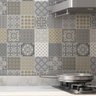 Papel de Parede Adesivo Autocolante Azulejos Cozinha Banheiro Box Lavável Vinílico - SSAZ-129 SETE S - 3