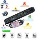 Ver imagem 2 de Filtro Linha Régua 6 Tomadas 10a Bivolt Certificado