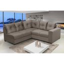 Ver imagem 1 de Sofá de Canto 5 Lugares Califórnia 183Cm Veludo Light Cappuccino