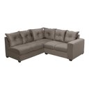 Ver imagem 2 de Sofá de Canto 5 Lugares Califórnia 183Cm Veludo Light Cappuccino