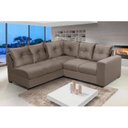 Ver imagem 1 de Sofá de Canto 5 Lugares Califórnia 183cm Veludo Light Cappuccino