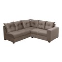 Ver imagem 2 de Sofá de Canto 5 Lugares Califórnia 183cm Veludo Light Cappuccino