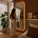 Ver imagem 1 de Espelho Bali - Linha Metal - - Off-White - 200x100 - com LED