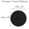 Kit 2unds Tapete Airfryer Silicone Antiaderente Reutilizável Redondo - 3