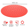 Kit 2unds Tapete Airfryer Silicone Antiaderente Reutilizável Redondo - 7