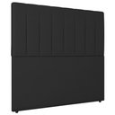Ver imagem 1 de Cabeceira Cama Box Casal Queen Size Ivana 160cm Sintético Preto