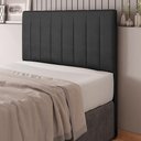 Ver imagem 7 de Cabeceira Cama Box Casal Queen Size Ivana 160cm Sintético Preto