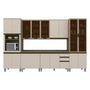 Ver imagem 1 de Cozinha Completa Connect 6 Peças duna/cristal com Torre Quente 1 Forno e Cristaleira - Móveis