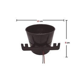 Sirene Piezoelétrica Bel Morey Taty 120db Preta - 4