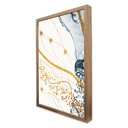 Ver imagem 4 de Quadro Decorativo Abstrato Mármore Delicado em Moldura Caixa Tacolado Moldura Trad 1cm Preta sem Vid