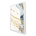 Ver imagem 2 de Quadro Decorativo Abstrato Mármore Delicado em Moldura Caixa Tacolado Moldura Trad 1cm Preta sem Vid