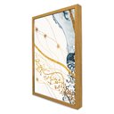 Ver imagem 5 de Quadro Decorativo Abstrato Mármore Delicado em Moldura Caixa Tacolado Moldura Trad 1cm Preta sem Vid
