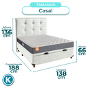 Ver imagem 3 de Kit Cabeceira + Cama Box Bau + Colchão Casal D23 Pro Inducol