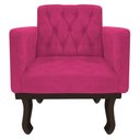 Ver imagem 7 de Kit Diva Recamier Juliana 160cm Lado Direito e 02 Poltronas Classic Suede Pink - Amarena Móveis