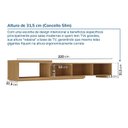 Ver imagem 4 de Rack Extensível Ripado TV 60 Polegadas Planejado 220cm Aruá CabeCasa MadeiraOriginals Marrom Jatobá