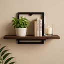 Ver imagem 6 de Nicho Industrial Suspenso Cozinha Prateleira Pinus Quadrado