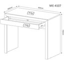 Ver imagem 4 de Kit para Escritório com Balcão Estante e Mesa com Gaveta Cor:preto