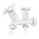 Ver imagem 1 de Torneira Cross 1/2-3/4 Branca Tigre