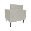 Ver imagem 4 de Kit 2 Poltronas Estofadas Decorativas Para Recepção Leticia Slim Suede Bege - LM DECOR
