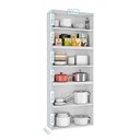 Ver imagem 2 de Paneleiro Duplo 6 Portas com Vidro Ipldv-70 Luce Itatiaia Branco Neve/preto