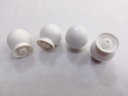 Ver imagem 4 de Kit com 12 Puxadores Gavetas Cômodas Portas Bolinha Plástico Cor:branco