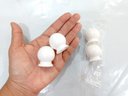 Ver imagem 3 de Kit com 12 Puxadores Gavetas Cômodas Portas Bolinha Plástico Cor:branco