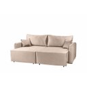 Ver imagem 4 de Sofa Cama 3 Lugares 2,00 m Pé de Madeira Los Angeles:Capuccino/Veludo