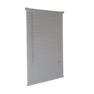 Persiana Horizontal PVC Cinza 100 (L) x 160 (A) Cortina Completa C/ Kit de instalação 1,00 x 1,60