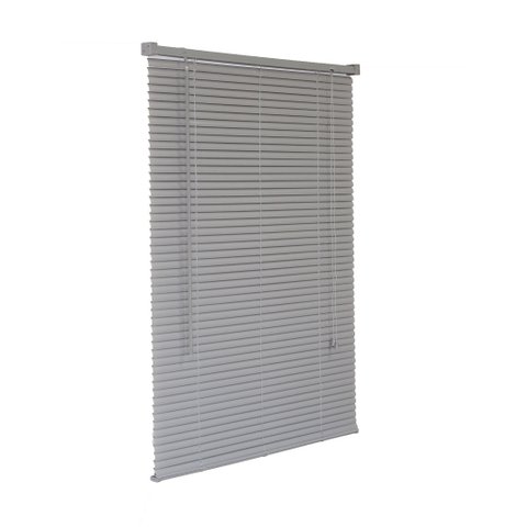 Persiana Horizontal PVC Cinza 100 (L) x 160 (A) Cortina Completa C/ Kit de instalação 1,00 x 1,60