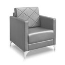 Ver imagem 3 de Poltrona Helena Decorativa Clinica Recepção Corino:cinza