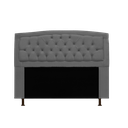Ver imagem 1 de Cabeceira Geovana Para Cama Box Casal 140 cm Suede Cinza - LM DECOR