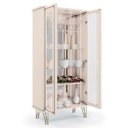 Ver imagem 6 de Balcão Buffet Piacente Com Cristaleira Alvora H01 Off White - Mpozenato HB Móveis