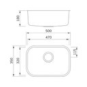 Ver imagem 4 de Cuba Mekal Linha Extra Cs-1 47x32 Aço Escovado