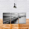Quadro Decorativo 68x126 madeira do cais sobre vigas - 1