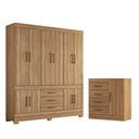 Ver imagem 1 de Conjunto Quarto Guarda Roupa e Comoda Emilia Amendola