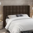 Ver imagem 2 de Cabeceira Cama Box Queen 160cm Pisa e Recamier Neville P02 Sintético Marrom - Mpozenato
