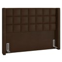 Ver imagem 7 de Cabeceira Cama Box Queen 160cm Pisa e Recamier Neville P02 Sintético Marrom - Mpozenato