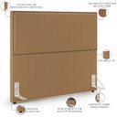 Ver imagem 3 de Cabeceira Box com Tachas 160 Cm Vicenza L02 Bouclê Mostarda - Lyam Decor