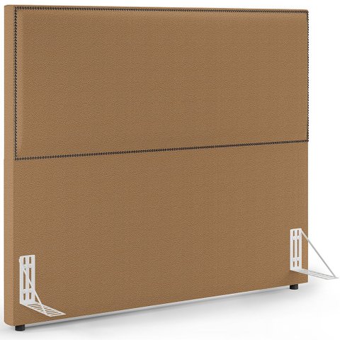 Cabeceira Box com Tachas 160 Cm Vicenza L02 Bouclê Mostarda - Lyam Decor