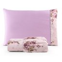 Ver imagem 1 de Jogo de Lençol Solteiro 2 Peças 180 Fios Algodão Estampado:floral-lilas
