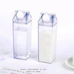 Garrafa Transparente C/ Rosca 1000ml Modelo Leite Kit C/ 2 - 1 Garrafa Transparente C/ Rosca 1000ml Modelo Leite Kit C/ 2 - 1