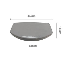 Tampa para Caixa Acoplada Stylus Excellence Cinza Prata Celite * - 3