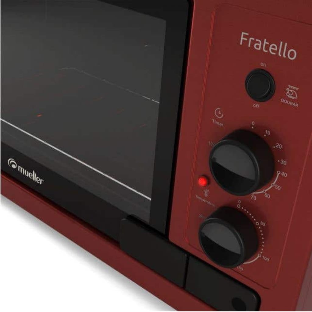 Forno de Bancada Elétrico Mueller Fratello 44L 220V Vermelho - 3