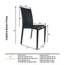 Ver imagem 5 de Cadeira Ratan Preta - kit com 4