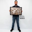 Ver imagem 2 de Quadro Decorativo Floral Luxo Árvore da Paz em Moldura Caixa Tacolado Moldura Caixa 3cm Preta com Vi