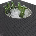 Ver imagem 2 de Mesa Grécia em Alumínio com Balde para Bebidas Jardim, Piscina, Edícula Trama Original