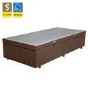 Ver imagem 3 de Cama Box Baú Solteiro Sintético + Colchão de Espuma D33 - Sereneprime - 88cm Marrom